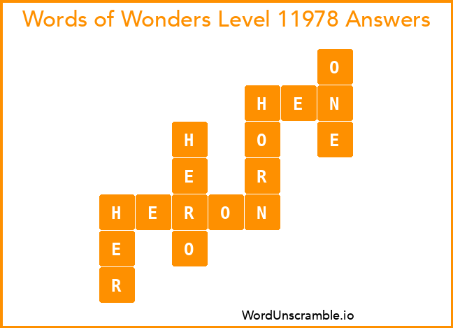 Words of Wonders Level 11978 Answers