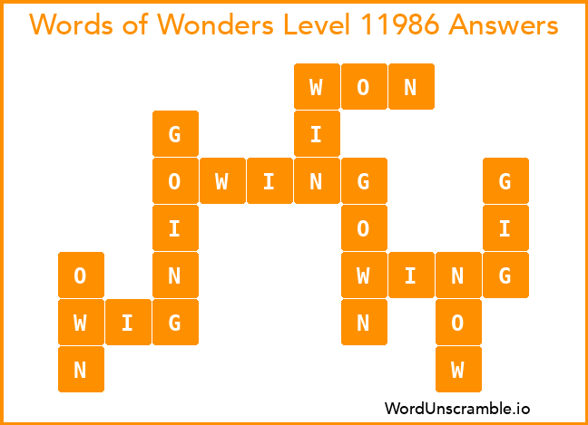 Words of Wonders Level 11986 Answers