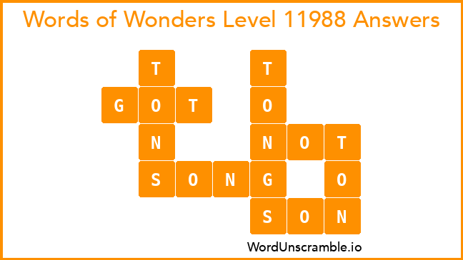 Words of Wonders Level 11988 Answers