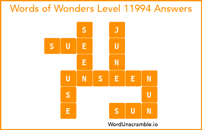 Words of Wonders Level 11994 Answers