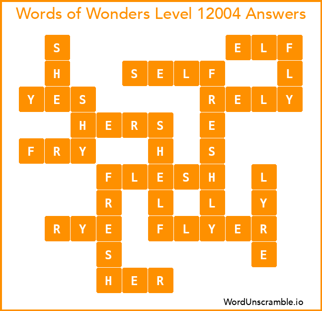Words of Wonders Level 12004 Answers