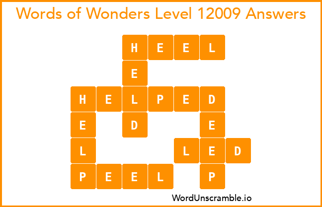 Words of Wonders Level 12009 Answers