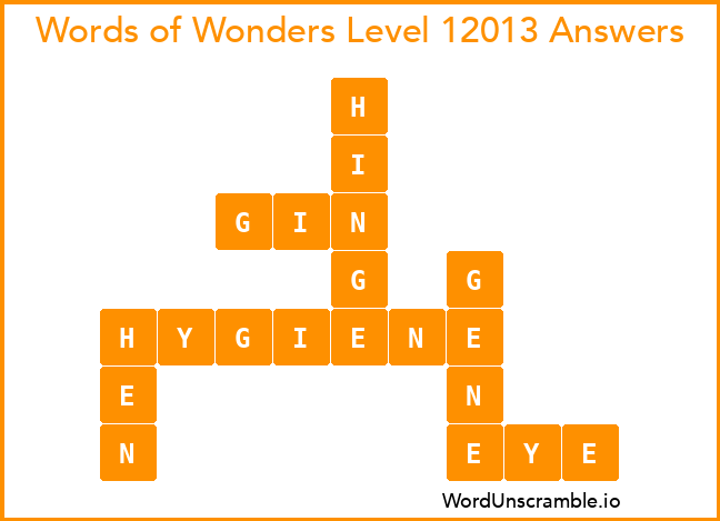 Words of Wonders Level 12013 Answers