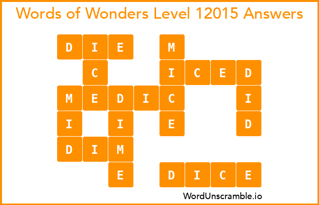 Words of Wonders Level 12015 Answers