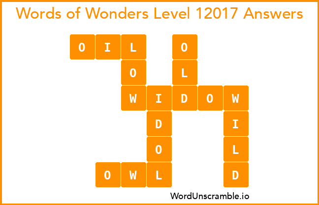 Words of Wonders Level 12017 Answers