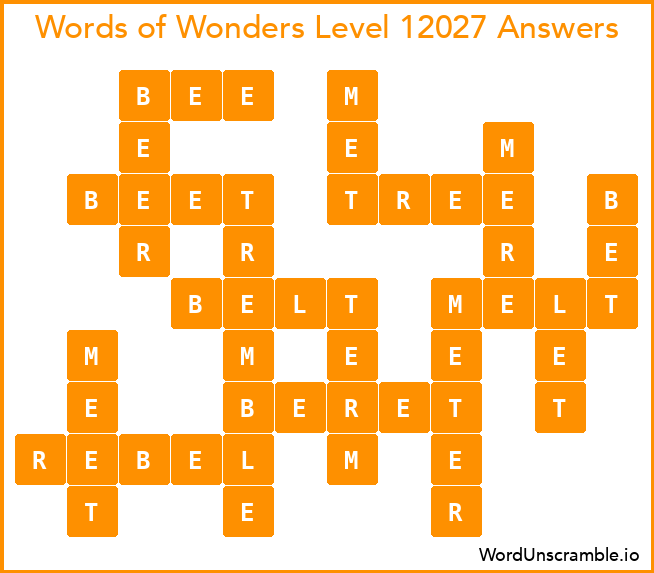 Words of Wonders Level 12027 Answers
