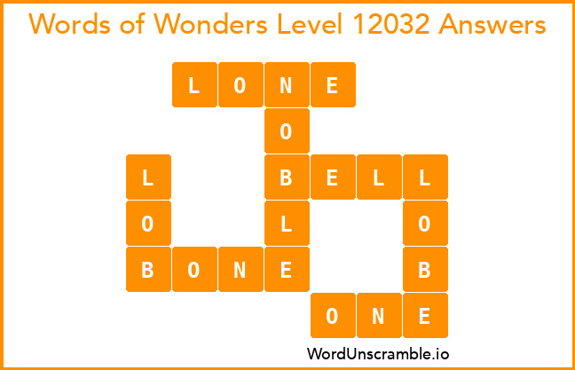 Words of Wonders Level 12032 Answers