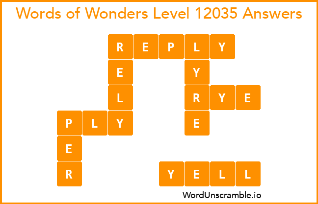 Words of Wonders Level 12035 Answers