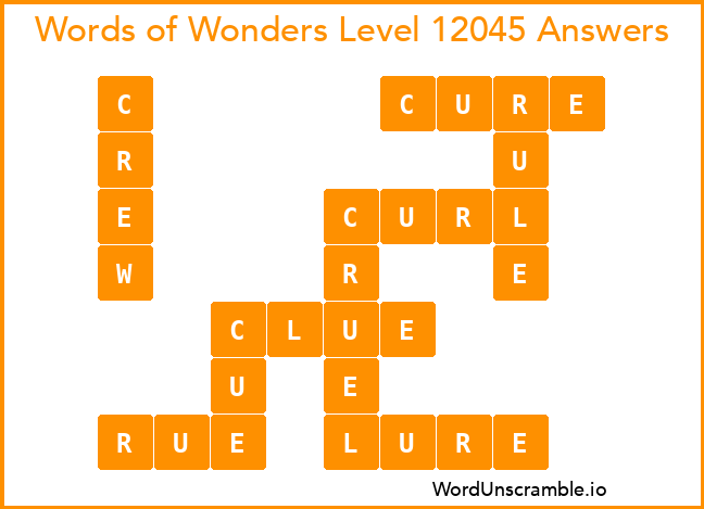 Words of Wonders Level 12045 Answers
