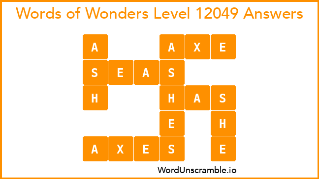 Words of Wonders Level 12049 Answers