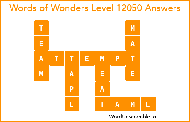 Words of Wonders Level 12050 Answers