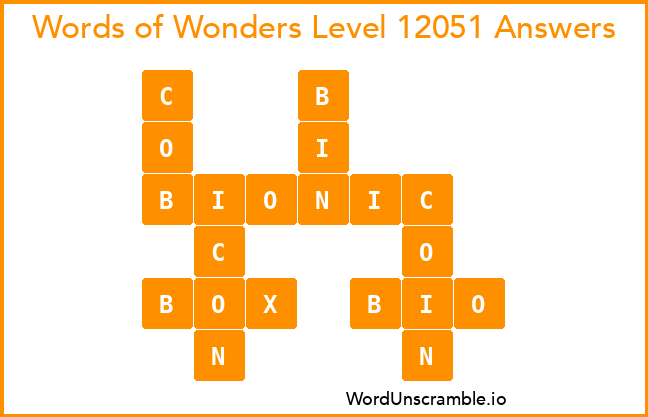 Words of Wonders Level 12051 Answers
