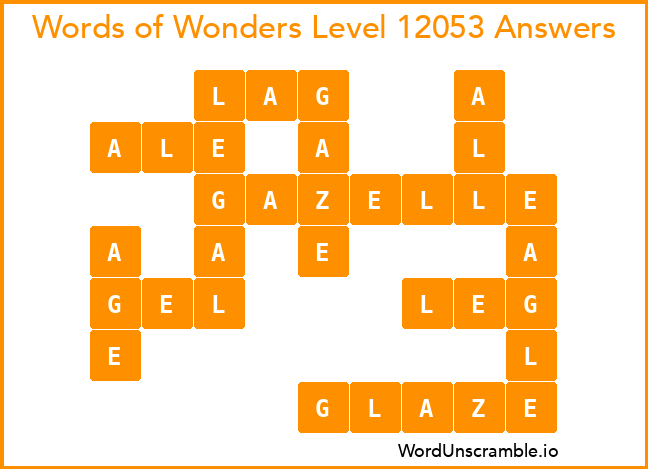 Words of Wonders Level 12053 Answers