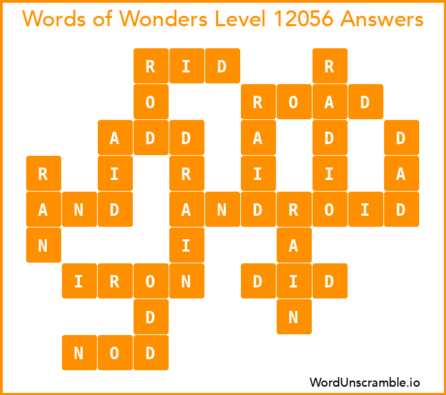 Words of Wonders Level 12056 Answers