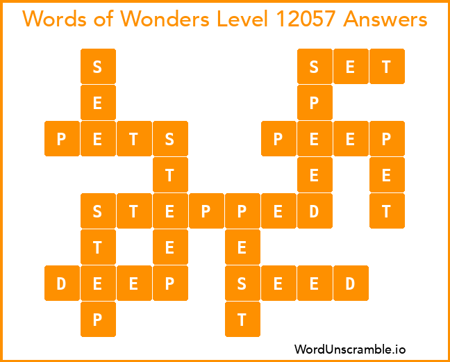 Words of Wonders Level 12057 Answers