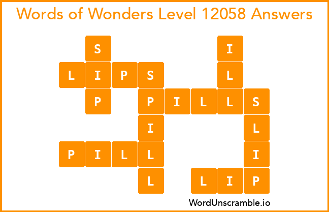 Words of Wonders Level 12058 Answers