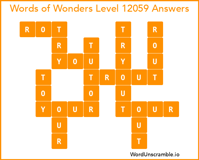 Words of Wonders Level 12059 Answers