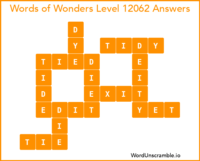 Words of Wonders Level 12062 Answers