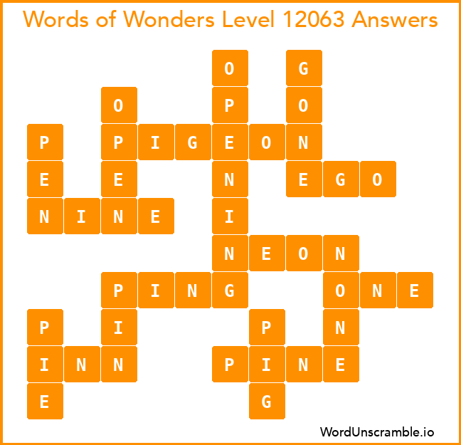 Words of Wonders Level 12063 Answers