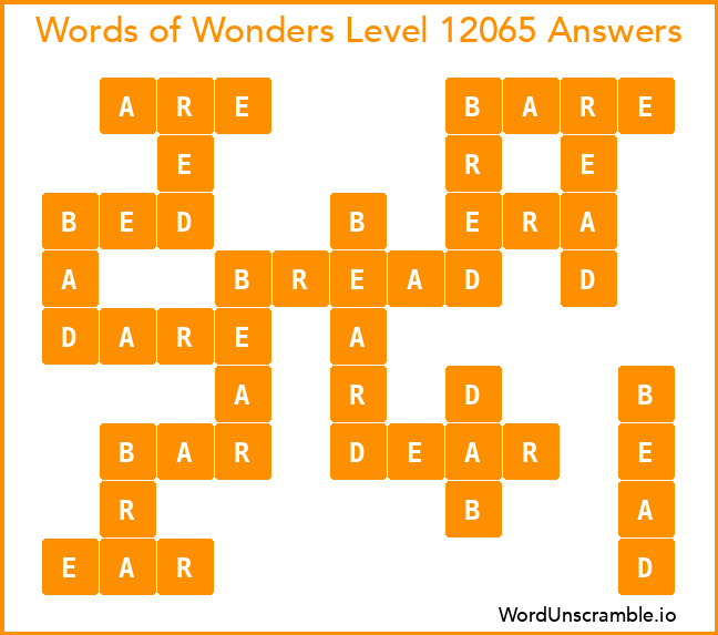 Words of Wonders Level 12065 Answers