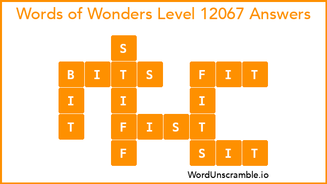 Words of Wonders Level 12067 Answers