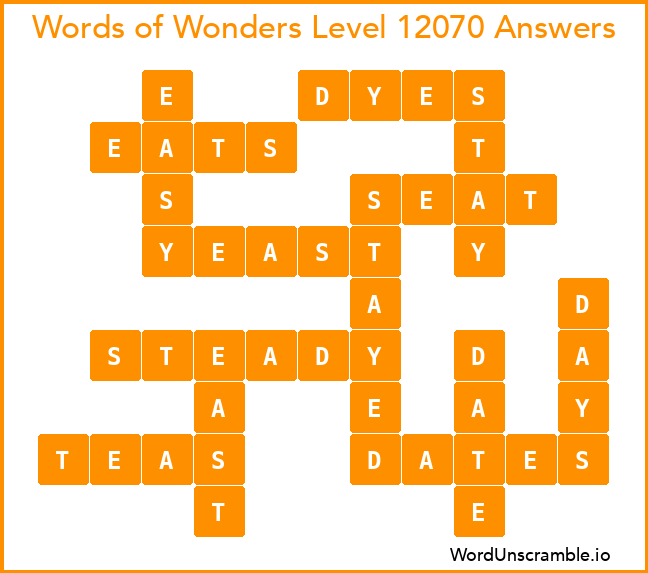 Words of Wonders Level 12070 Answers