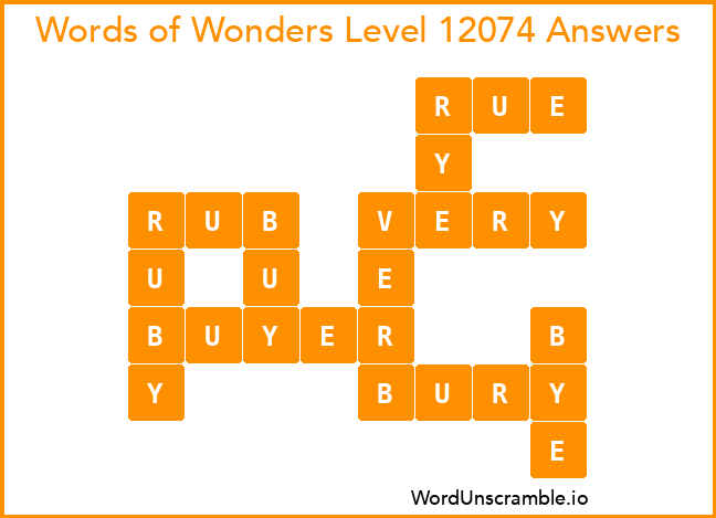 Words of Wonders Level 12074 Answers