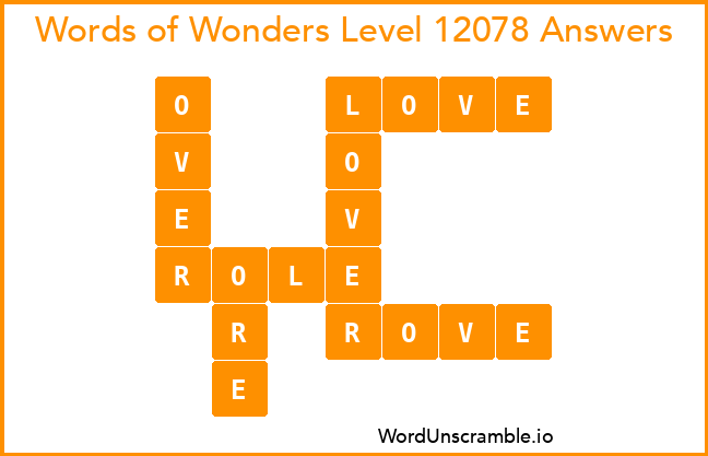 Words of Wonders Level 12078 Answers