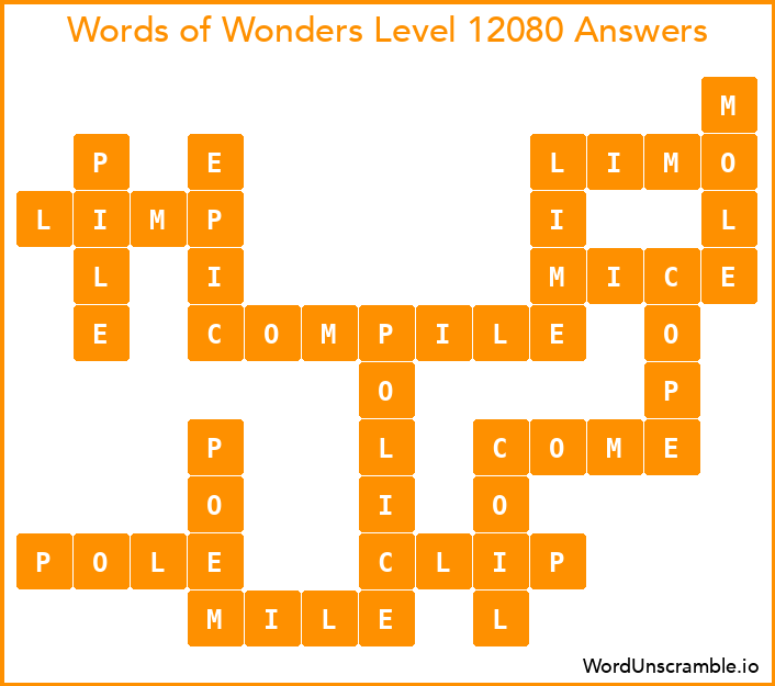 Words of Wonders Level 12080 Answers