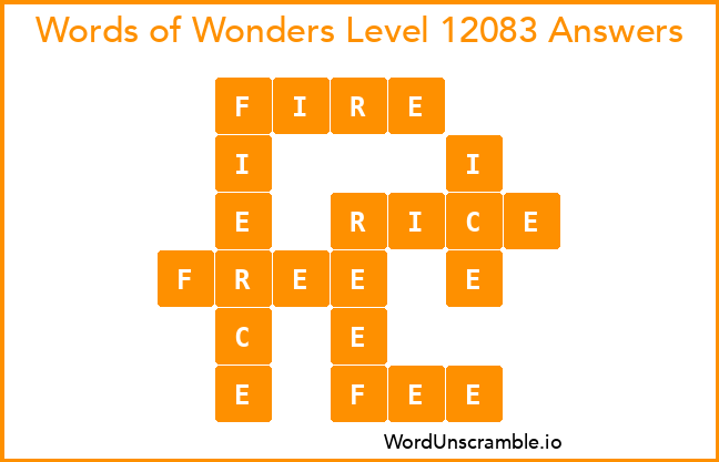 Words of Wonders Level 12083 Answers