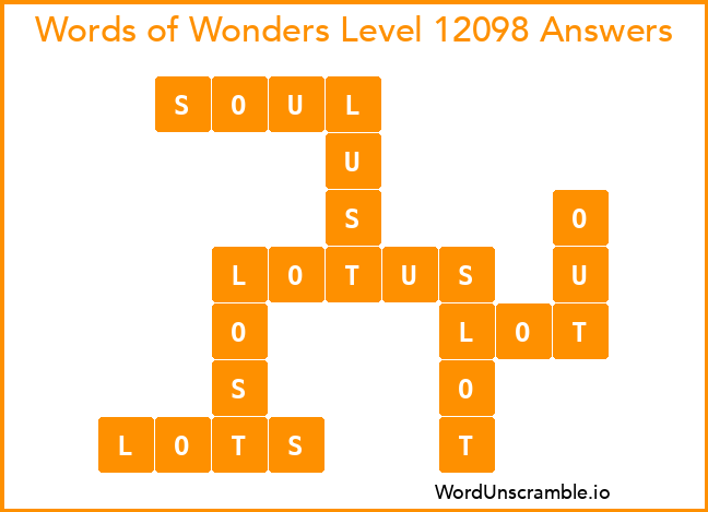 Words of Wonders Level 12098 Answers