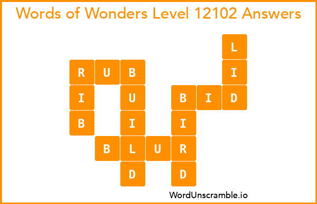 Words of Wonders Level 12102 Answers
