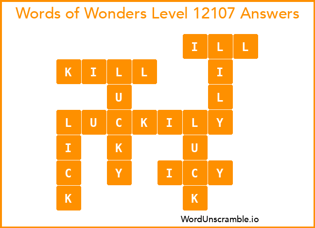 Words of Wonders Level 12107 Answers