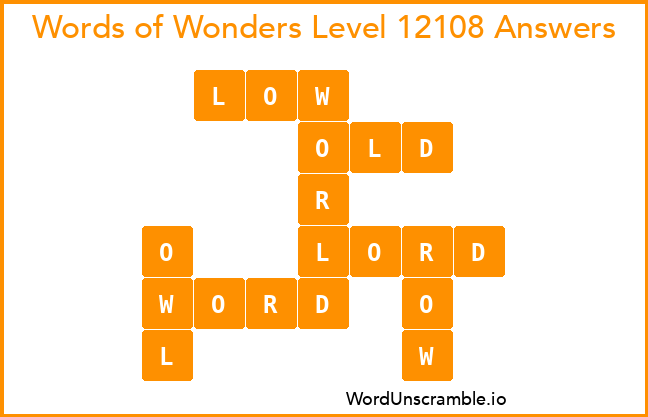 Words of Wonders Level 12108 Answers