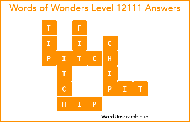 Words of Wonders Level 12111 Answers