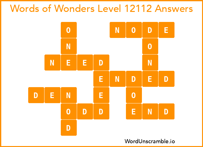 Words of Wonders Level 12112 Answers