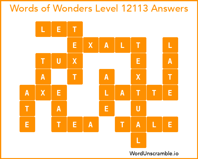 Words of Wonders Level 12113 Answers