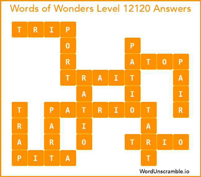 Words of Wonders Level 12120 Answers