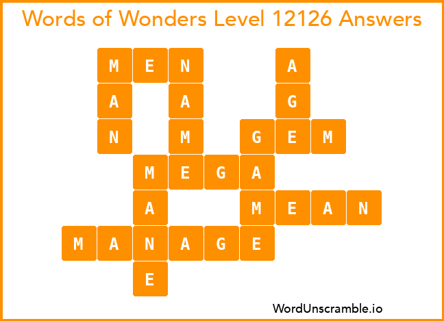 Words of Wonders Level 12126 Answers