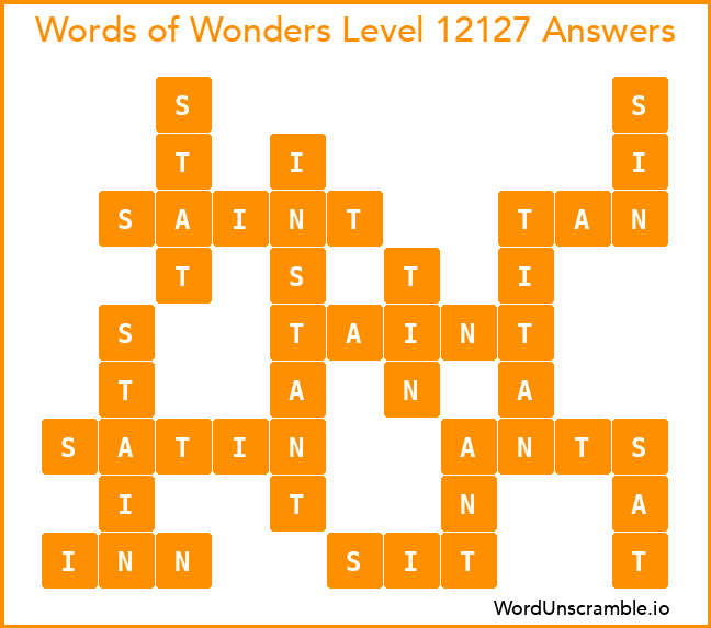 Words of Wonders Level 12127 Answers
