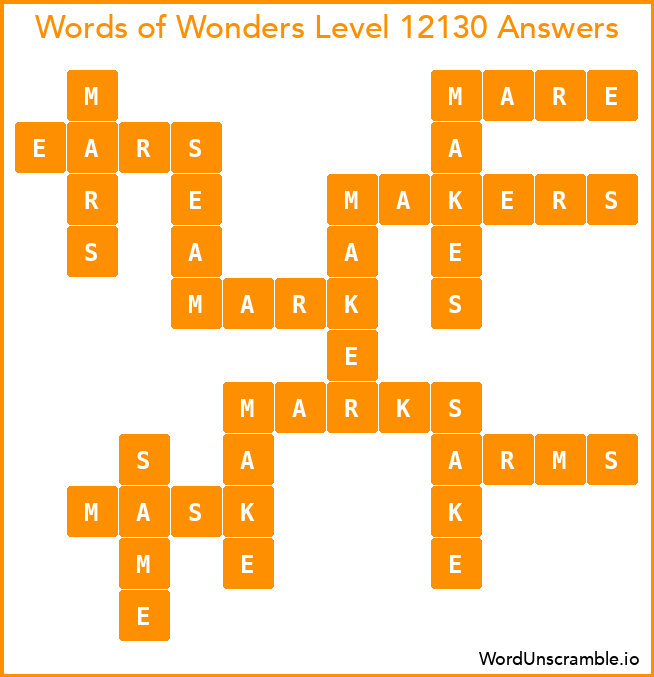 Words of Wonders Level 12130 Answers