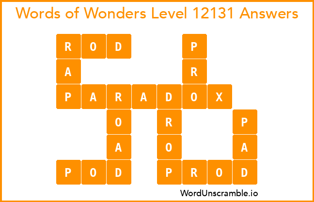 Words of Wonders Level 12131 Answers