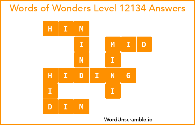 Words of Wonders Level 12134 Answers