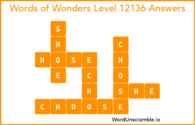 Words of Wonders Level 12136 Answers