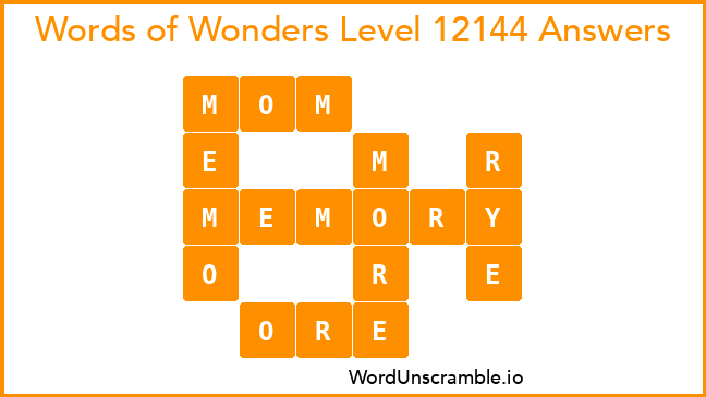 Words of Wonders Level 12144 Answers