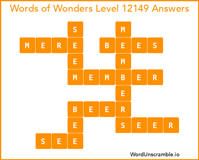 Words of Wonders Level 12149 Answers