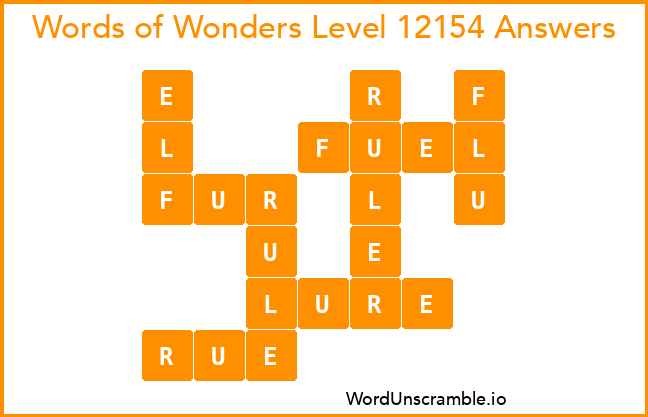 Words of Wonders Level 12154 Answers