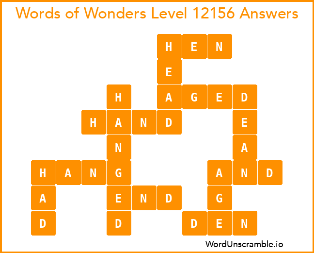Words of Wonders Level 12156 Answers