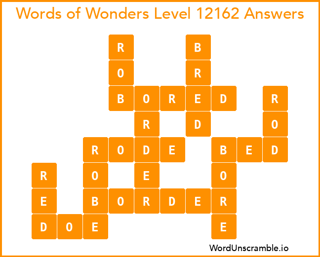 Words of Wonders Level 12162 Answers