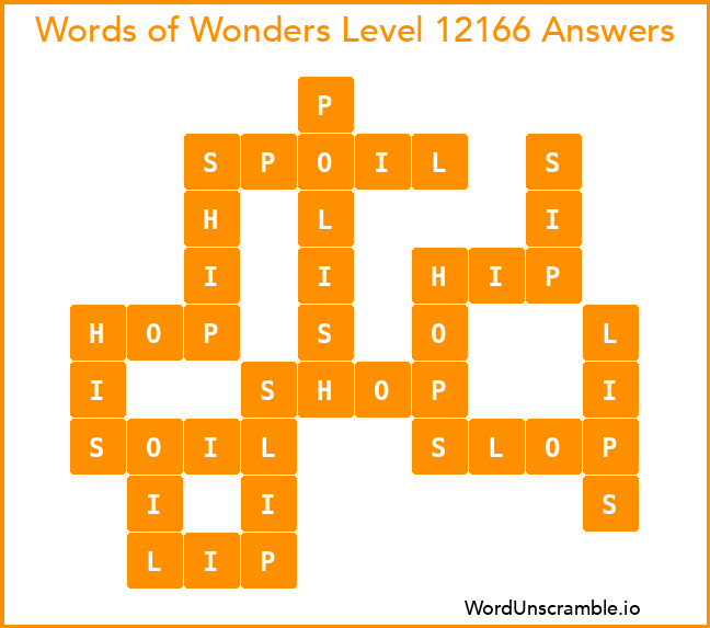 Words of Wonders Level 12166 Answers